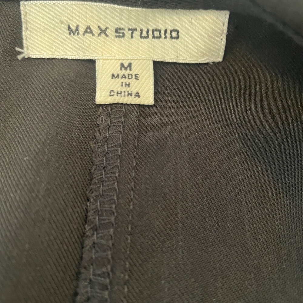 Max Studio Open Front Draped Jacket in Black Size… - image 5